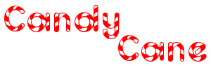 Candy Cane font