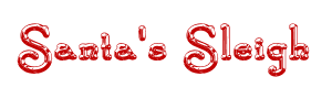 Santa's Sleigh font