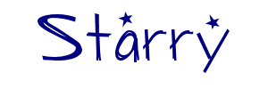 Starry Night font