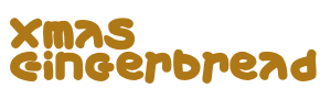 Xmas Gingerbread font