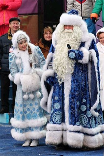 Grandfather Frost with the Snow Maiden