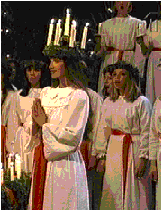 St. Lucia Day celebrated in Sweden